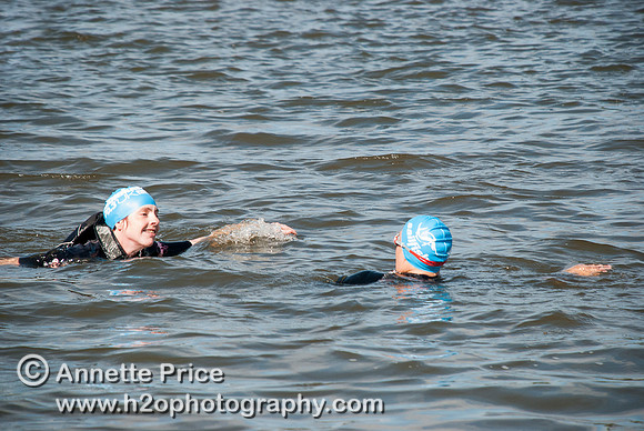 On-the-water. Training kayak paddlers to rescue swimmers