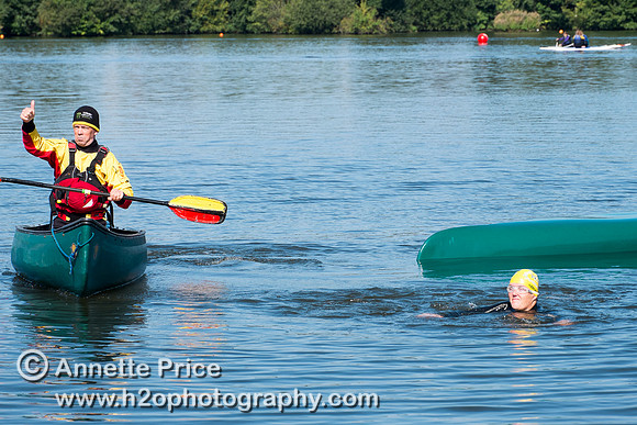 On-the-water. Training kayak paddlers to rescue swimmers