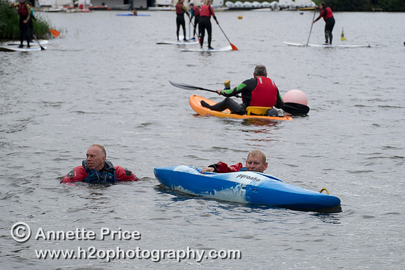 On-the-water. Training kayak paddlers to rescue swimmers