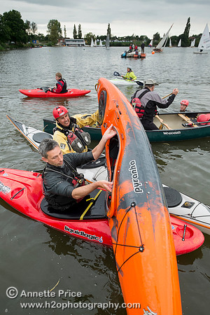 On-the-water. Training kayak paddlers to rescue swimmers