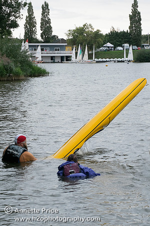 On-the-water. Training kayak paddlers to rescue swimmers