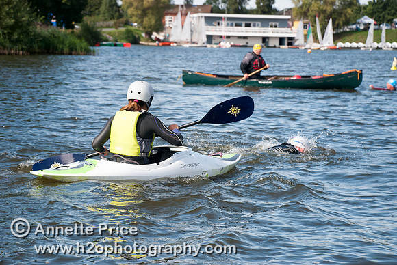 On-the-water. Training kayak paddlers to rescue swimmers