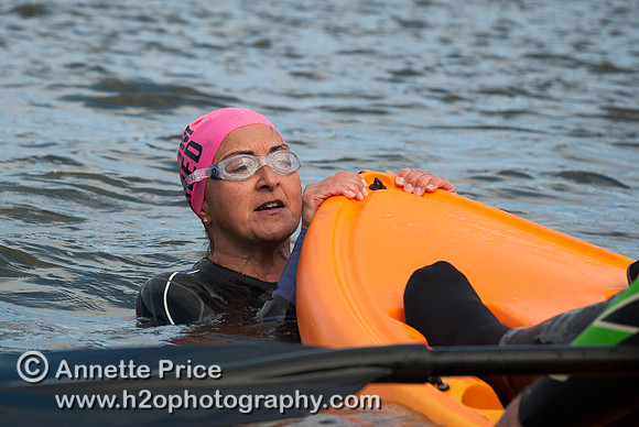 On-the-water. Training kayak paddlers to rescue swimmers