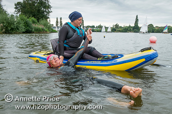On-the-water. Training kayak paddlers to rescue swimmers