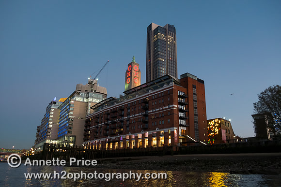 Oxo Tower Wharf, south bank, Southwark, River Thames, London