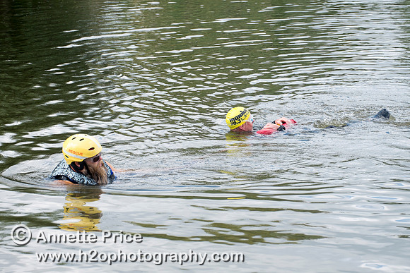 On-the-water. Training kayak paddlers to rescue swimmers