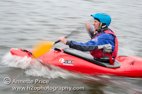 On-the-water. Training kayak paddlers to rescue swimmers