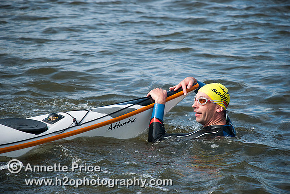 On-the-water. Training kayak paddlers to rescue swimmers