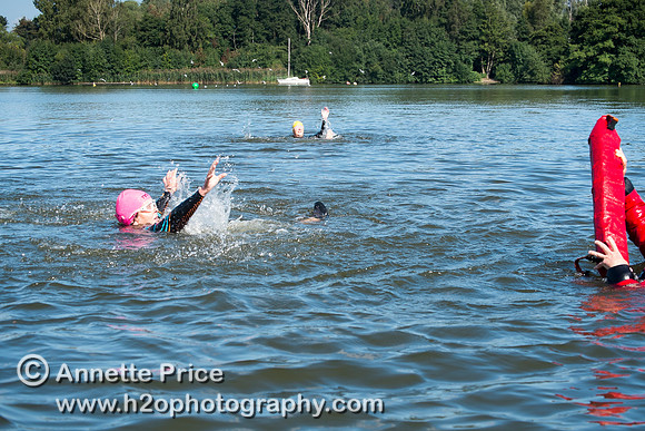 On-the-water. Training kayak paddlers to rescue swimmers