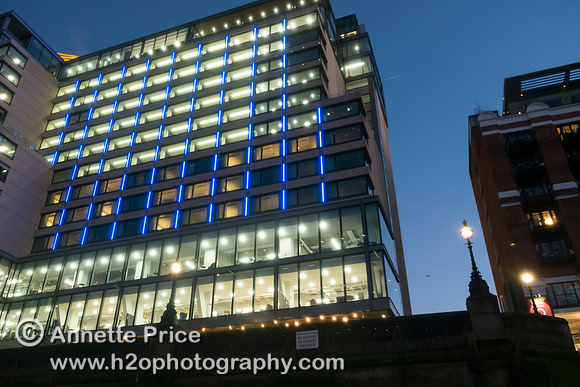 Mondrian hotel on South Bank, Southwark, River Thames, London