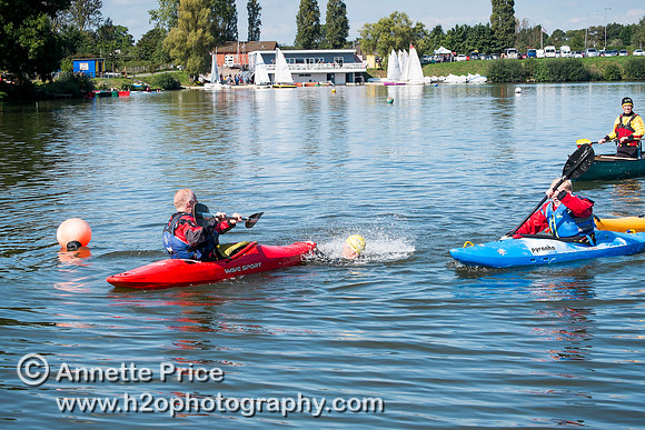 On-the-water. Training kayak paddlers to rescue swimmers