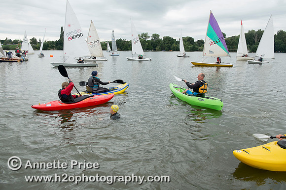 On-the-water. Training kayak paddlers to rescue swimmers