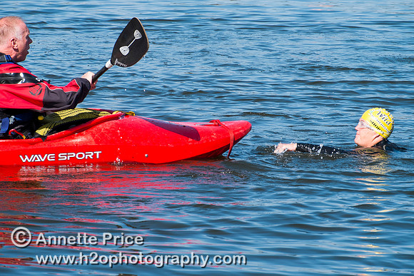 On-the-water. Training kayak paddlers to rescue swimmers