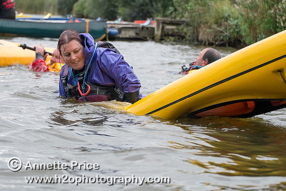 On-the-water. Training kayak paddlers to rescue swimmers