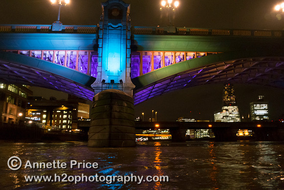 Southwark Bridge. River Thames, London