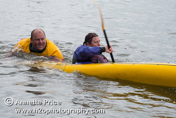 On-the-water. Training kayak paddlers to rescue swimmers