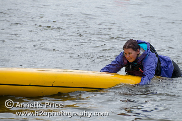 On-the-water. Training kayak paddlers to rescue swimmers