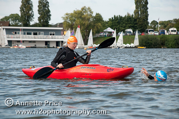 On-the-water. Training kayak paddlers to rescue swimmers