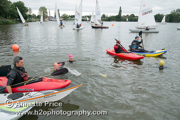 On-the-water. Training kayak paddlers to rescue swimmers