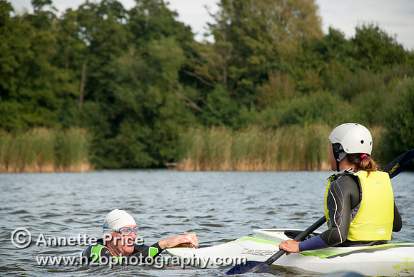 On-the-water. Training kayak paddlers to rescue swimmers