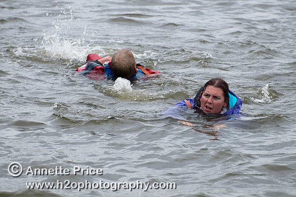 On-the-water. Training kayak paddlers to rescue swimmers