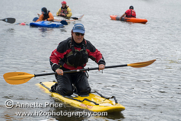 On-the-water. Training kayak paddlers to rescue swimmers