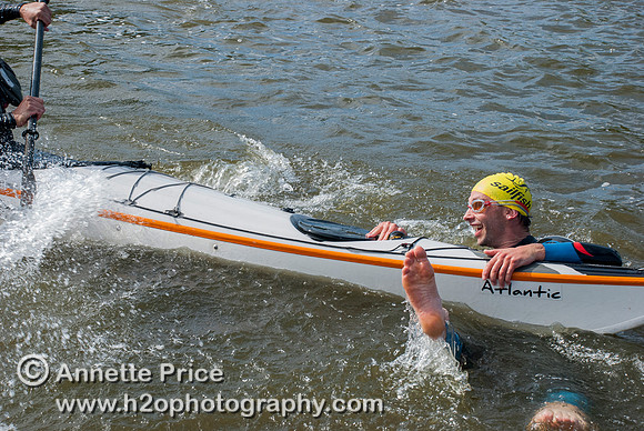 On-the-water. Training kayak paddlers to rescue swimmers