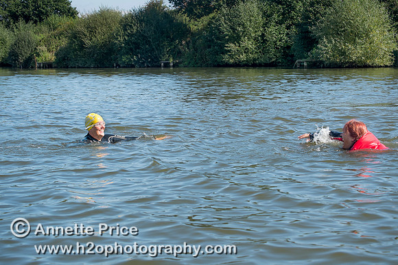 On-the-water. Training kayak paddlers to rescue swimmers