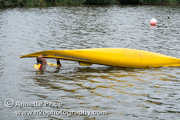 On-the-water. Training kayak paddlers to rescue swimmers