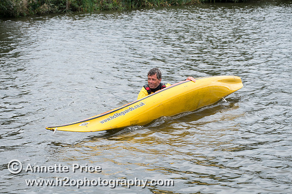 On-the-water. Training kayak paddlers to rescue swimmers
