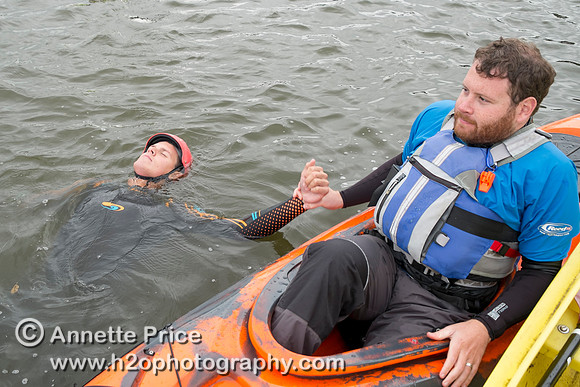On-the-water. Training kayak paddlers to rescue swimmers
