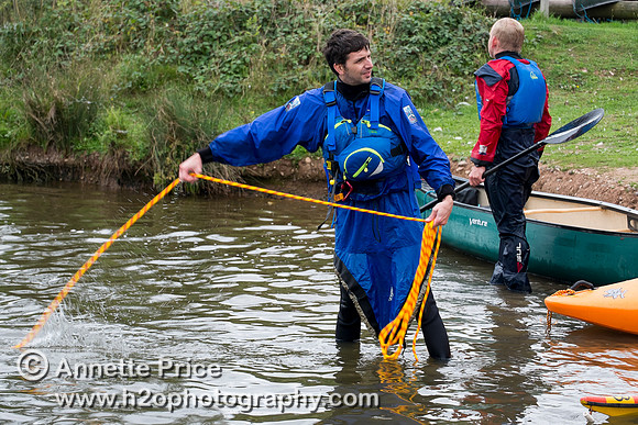 On-the-water. Training kayak paddlers to rescue swimmers