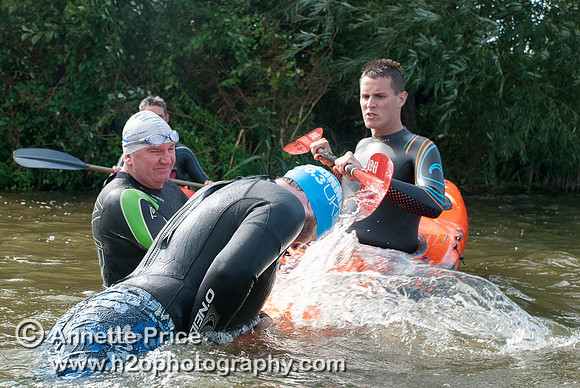 On-the-water. Training kayak paddlers to rescue swimmers